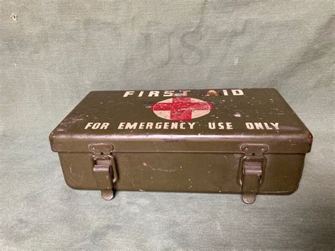 Vintage Metal First Aid Box for sale 